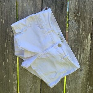 White Abercrombie & Fitch Jean Shorts